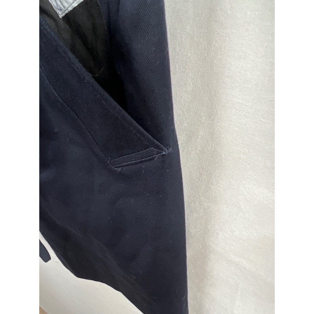Burberry Trench Coat Women 4* Navy Blue Nova Check Belted Made In England - Picture 12 of 15